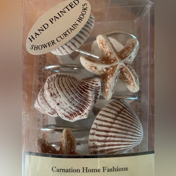 Shower Curtain Hooks by Carnations Home Fashion *NEW* - Picture 5 of 7
